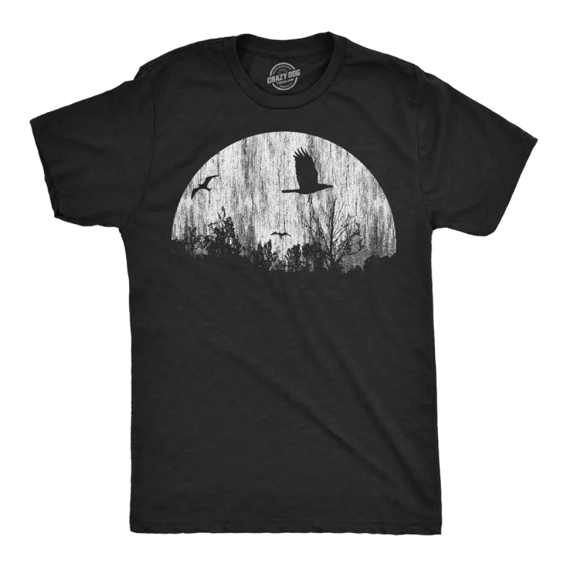 Moon Birds Men's T Shirt sold by Crazy Dog T-Shirts
