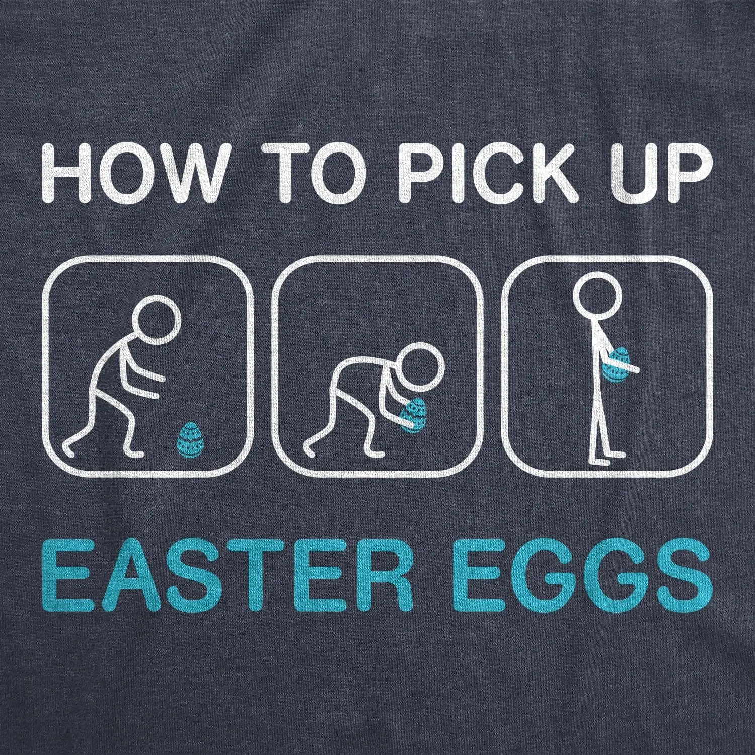 How To Pick Up Easter Eggs Men's T Shirt sold by Crazy Dog T-Shirts product image thumbnail 2
