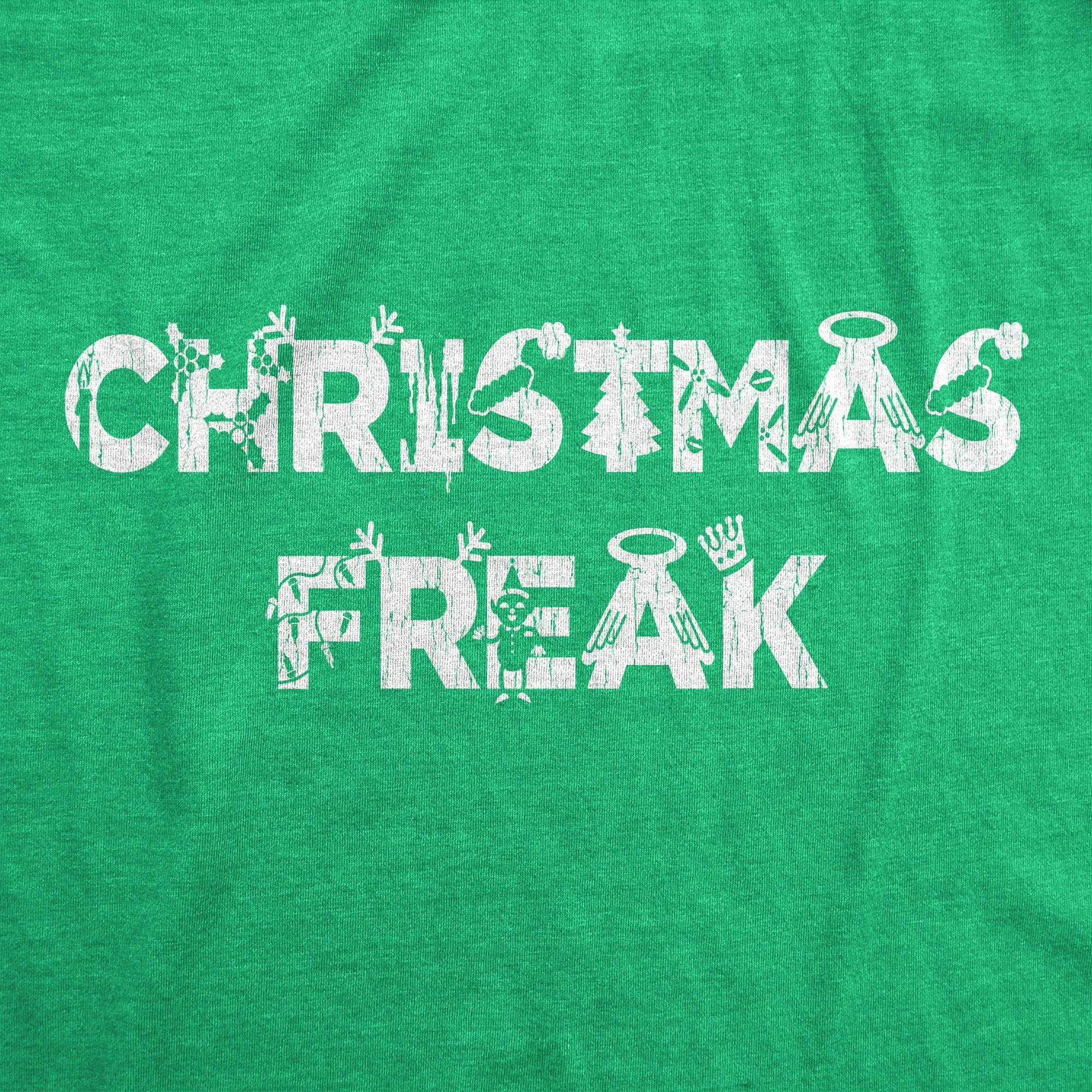 Christmas Freak Women's T Shirt sold by Crazy Dog T-Shirts product image thumbnail 2