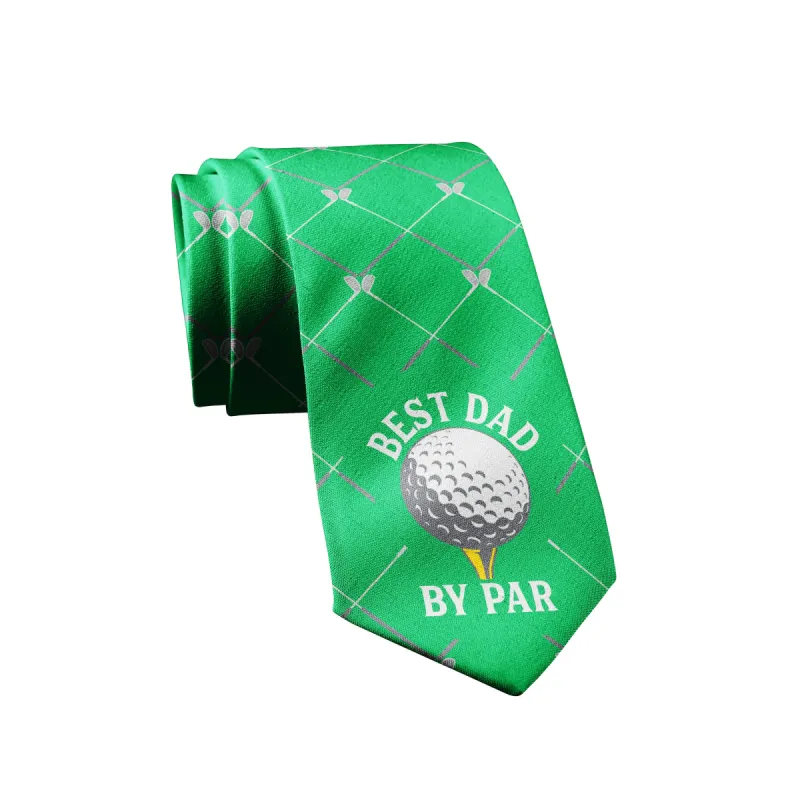 Best Dad By Par Neck Tie Tie sold by Crazy Dog T-Shirts