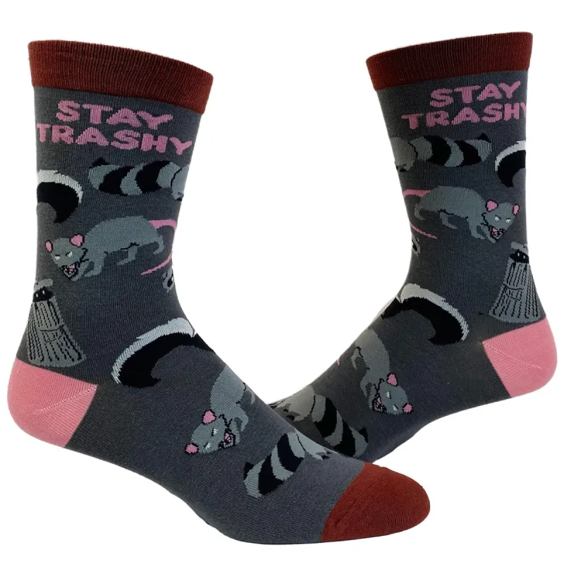 Womens Stay Trashy Socks sold by Crazy Dog T-Shirts