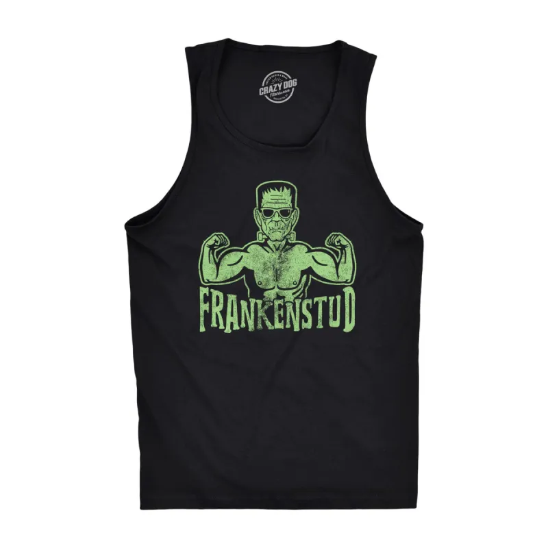Frankenstud Men's Tank Top sold by Crazy Dog T-Shirts