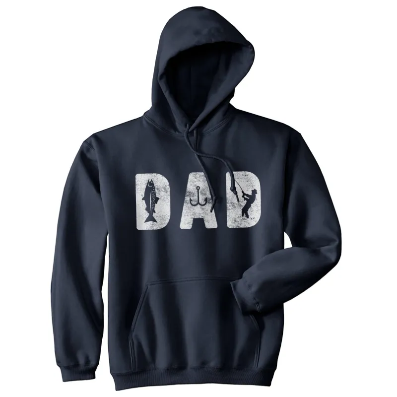 Dad Fishing Hoodie sold by Crazy Dog T-Shirts