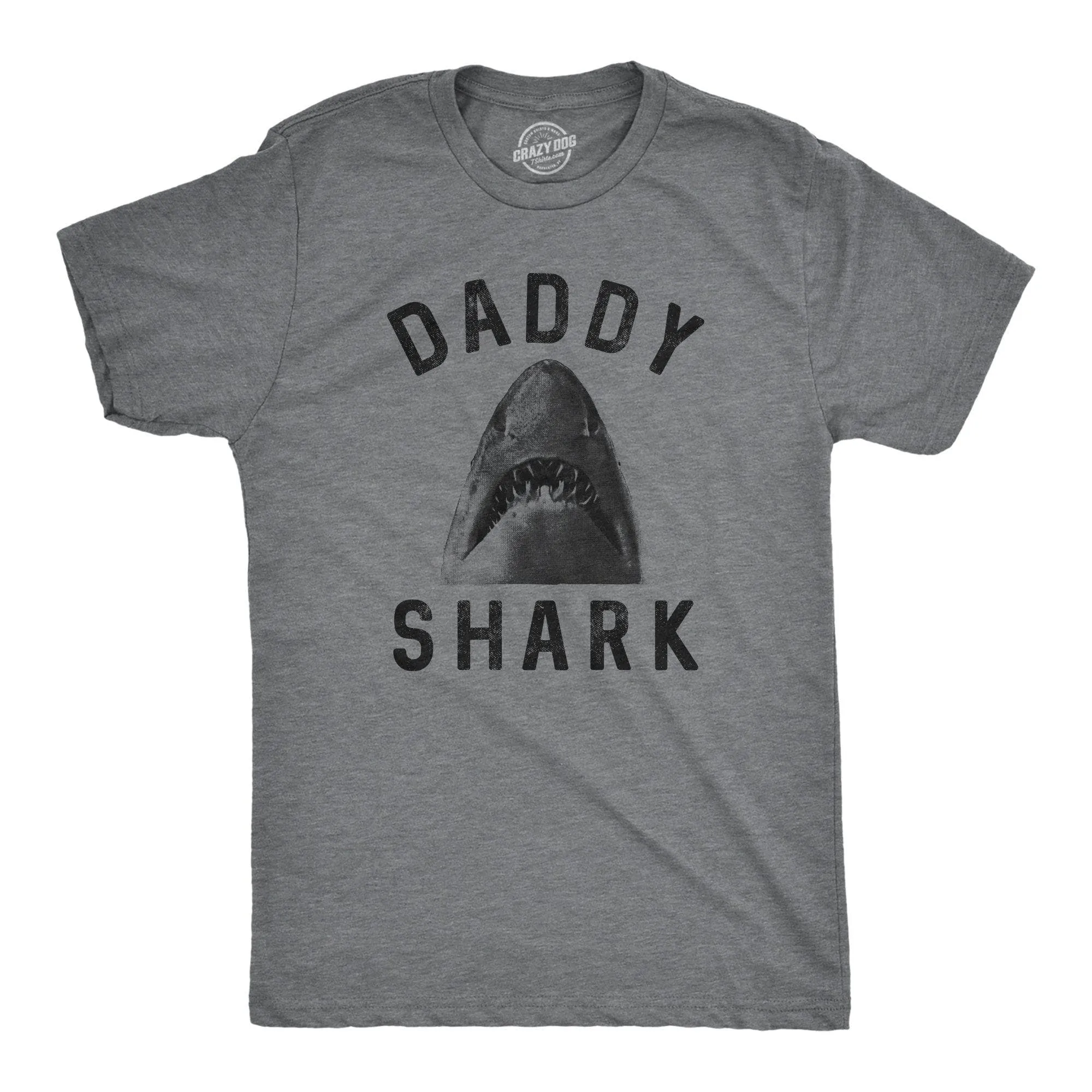 Daddy Shark Face Men's T Shirt sold by Crazy Dog T-Shirts