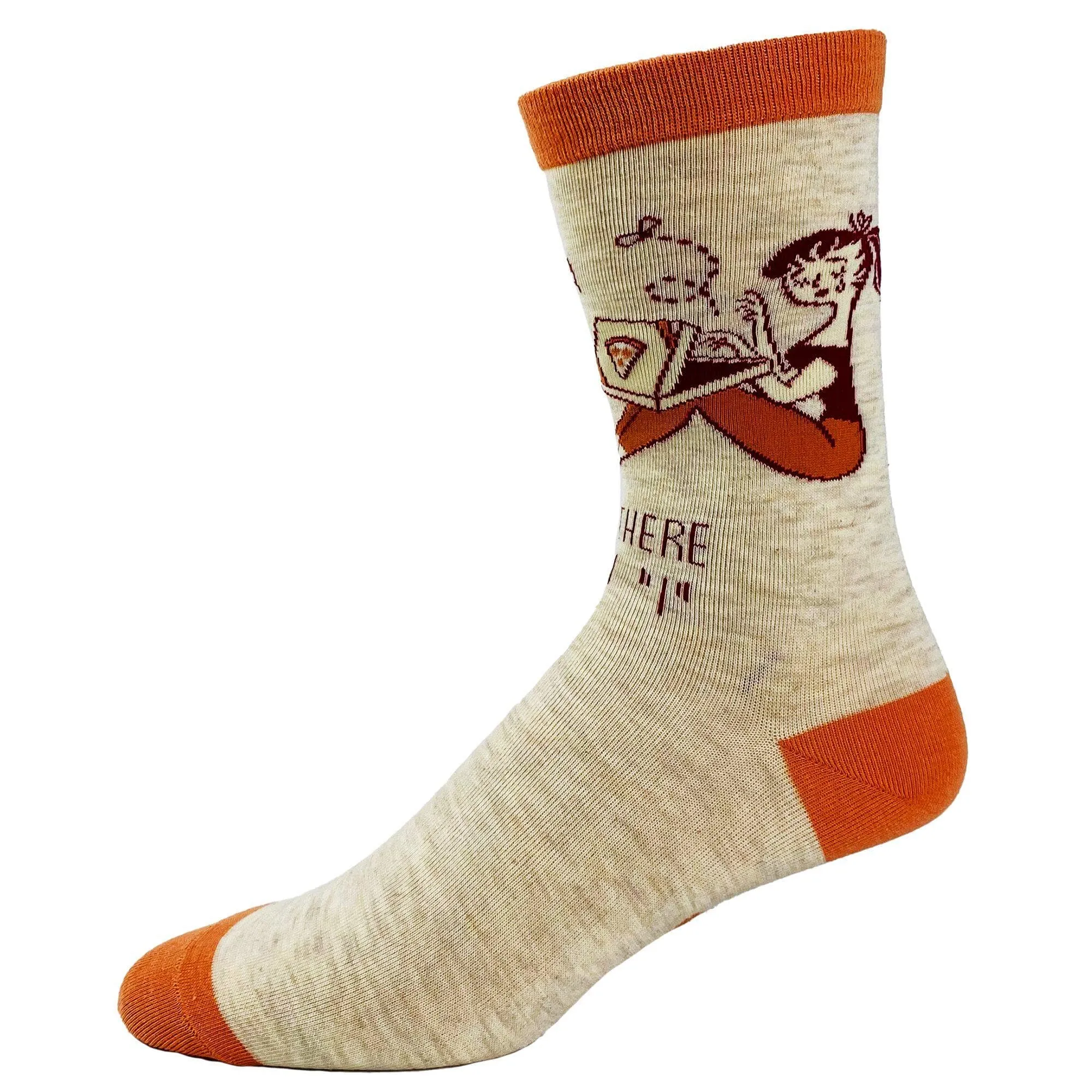 Women's There Is No "We" In Pizza Socks sold by Crazy Dog T-Shirts product image thumbnail 4