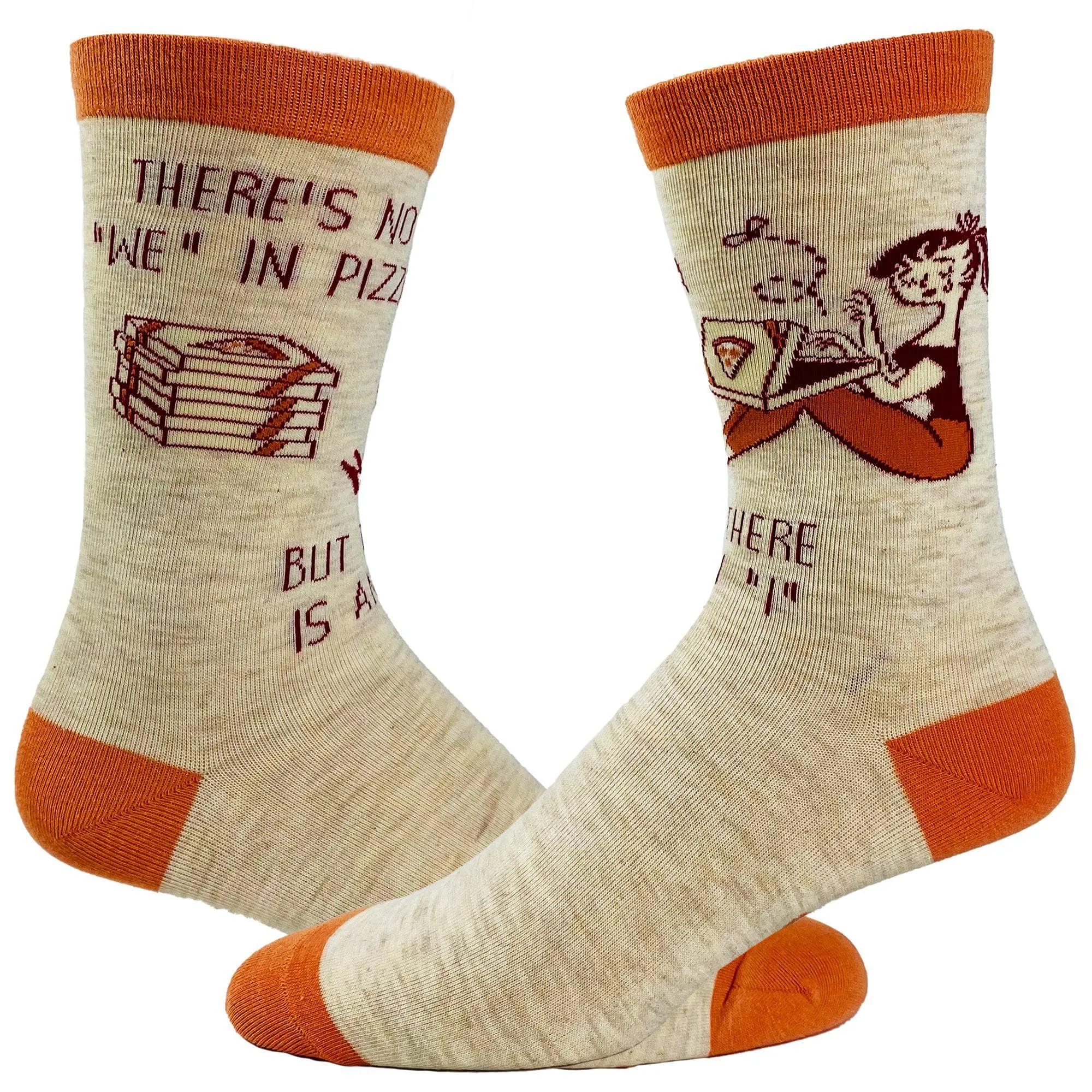 Women's There Is No "We" In Pizza Socks sold by Crazy Dog T-Shirts
