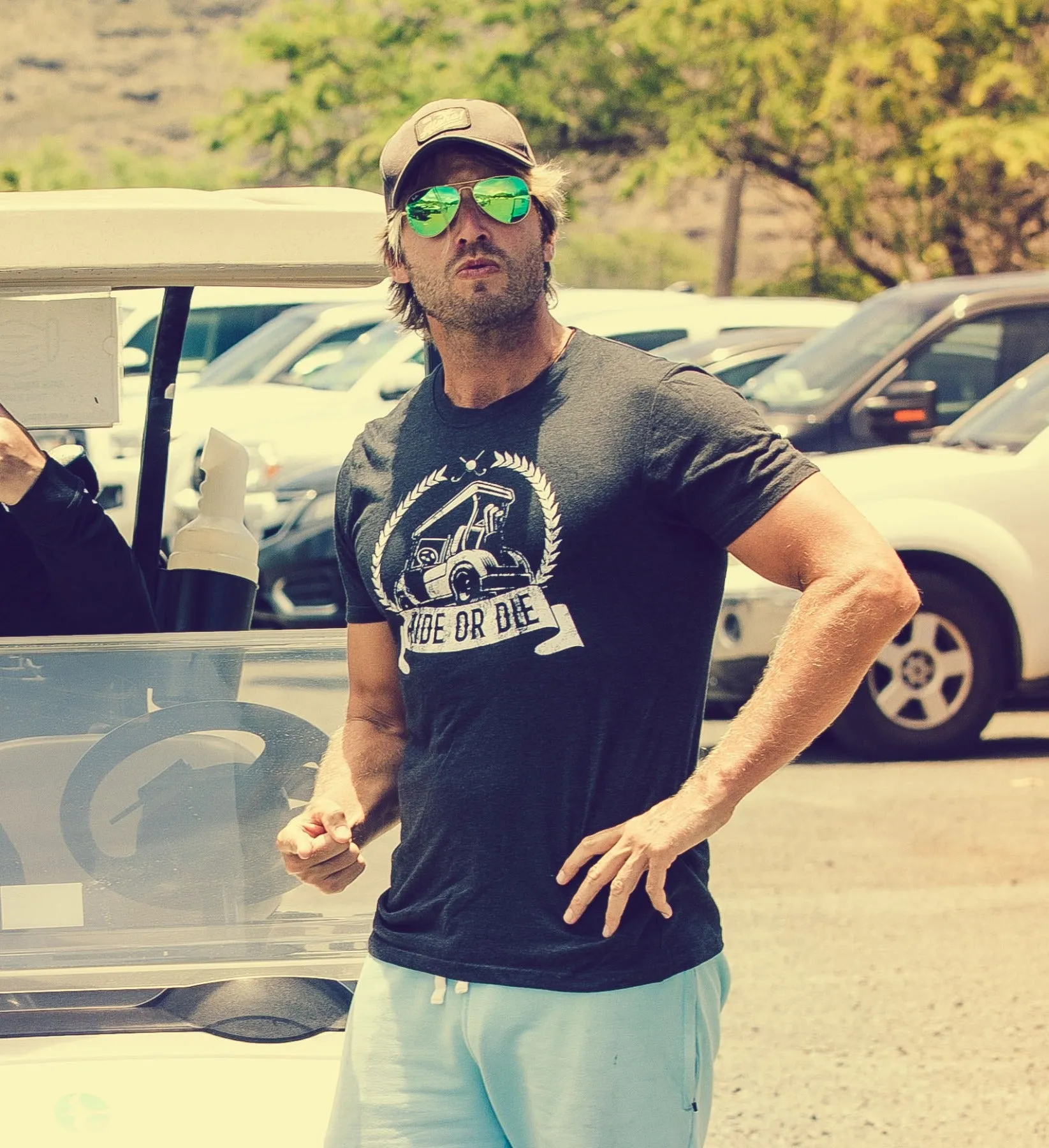 Ride Or Die Golf Men's T Shirt sold by Crazy Dog T-Shirts product image thumbnail 4