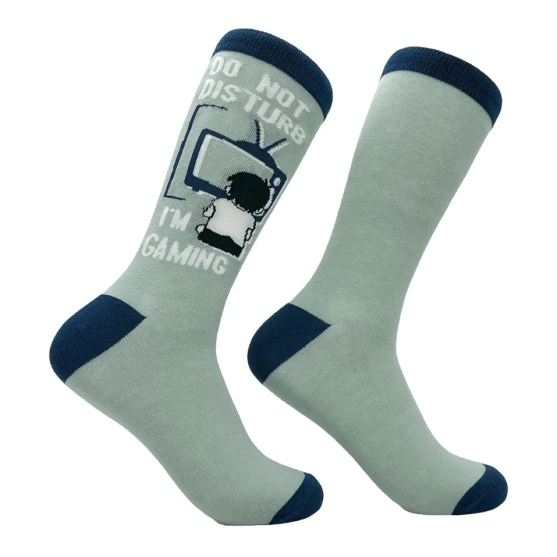Men's Do Not Disturb Im Gaming Socks sold by Crazy Dog T-Shirts