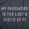My Password Is The Last Eight Digits Of Pi Women's T Shirt sold by Crazy Dog T-Shirts