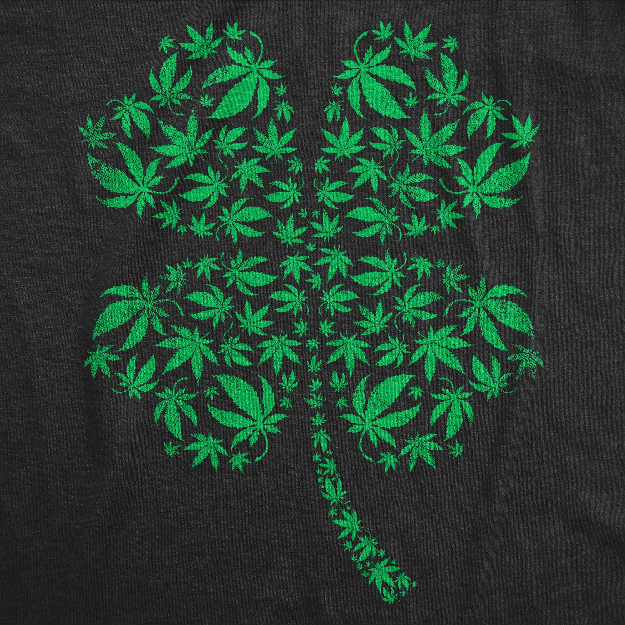 Clover Made Of Pot Leaves Women's T Shirt sold by Crazy Dog T-Shirts product image thumbnail 2