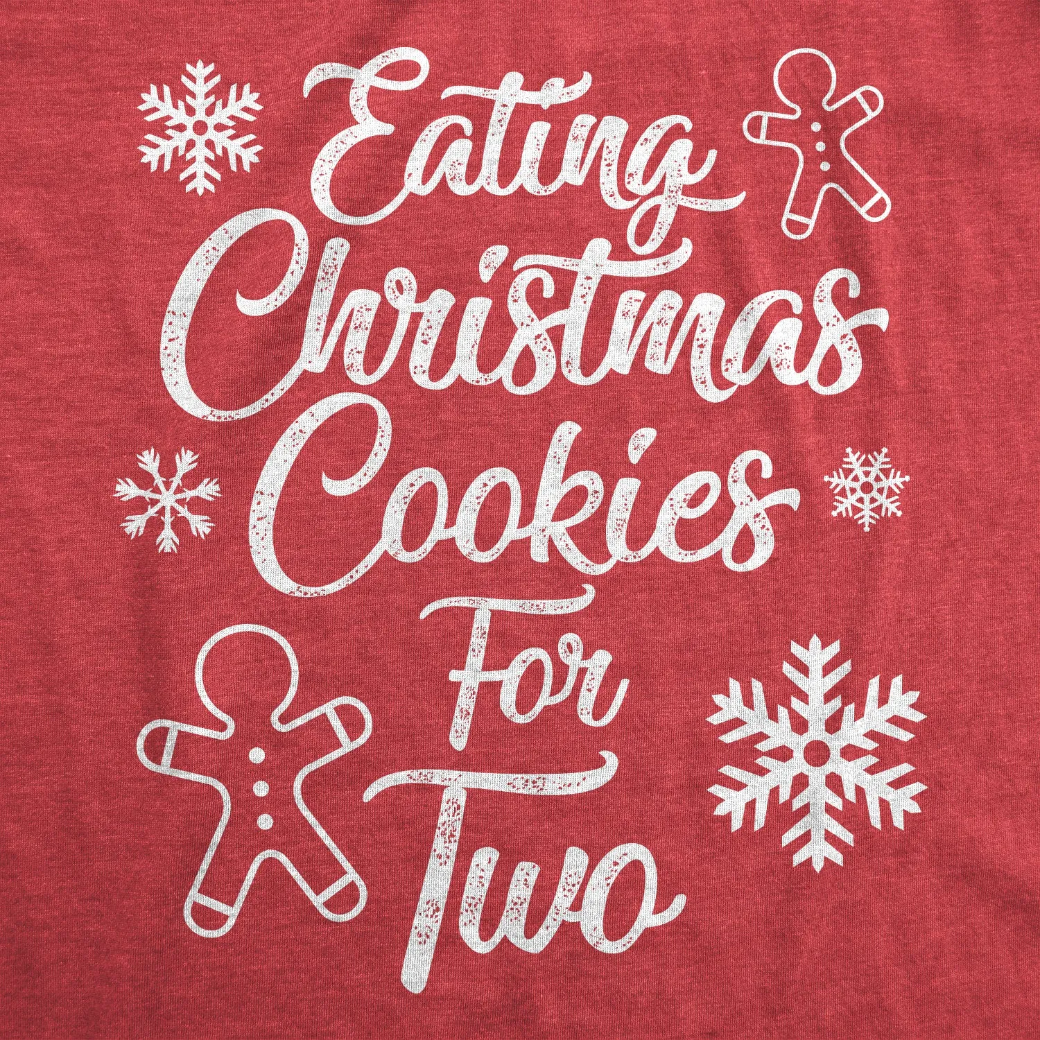 Eating Christmas Cookies For Two Maternity T Shirt sold by Crazy Dog T-Shirts product image thumbnail 2