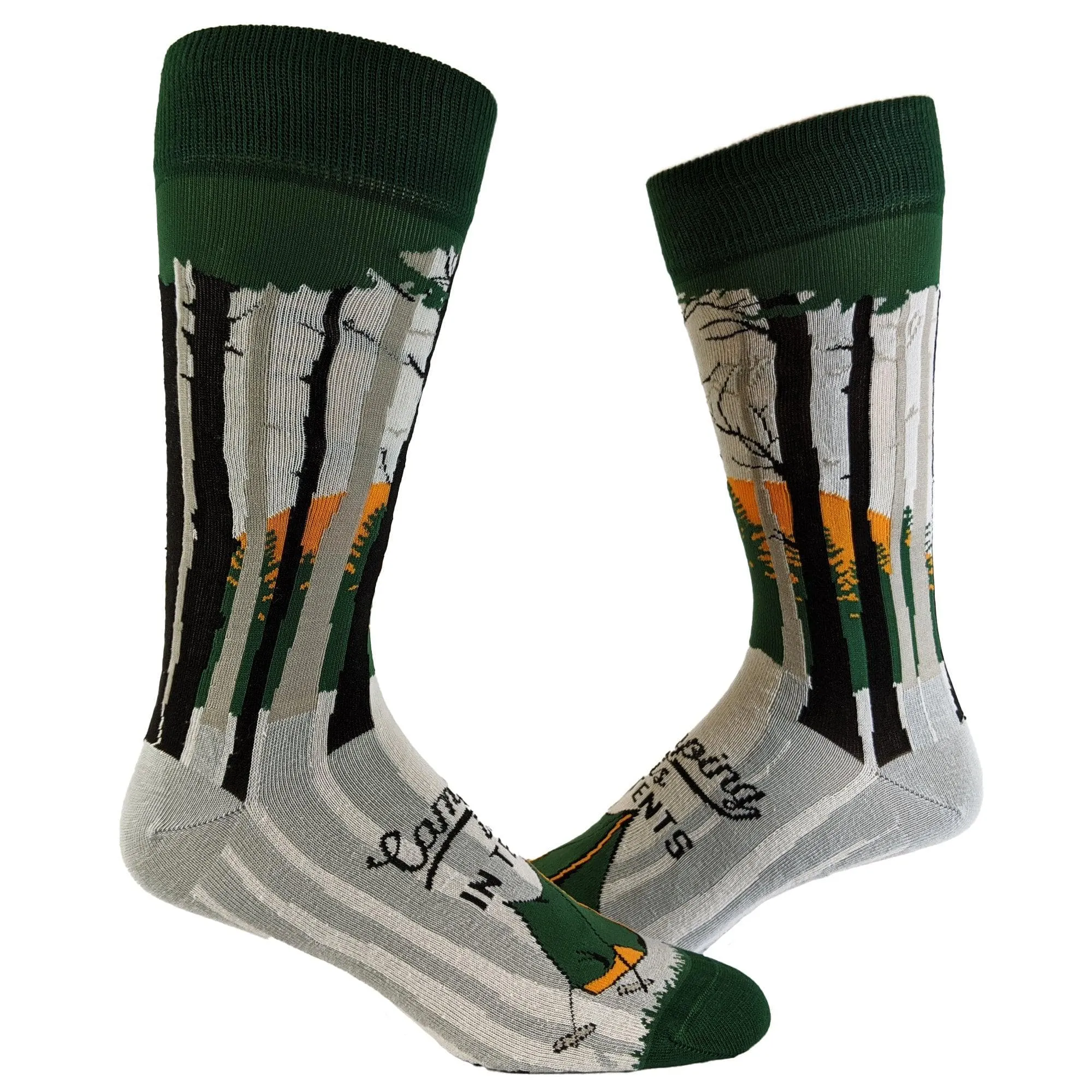 Mens Camping Is In Tents Socks sold by Crazy Dog T-Shirts