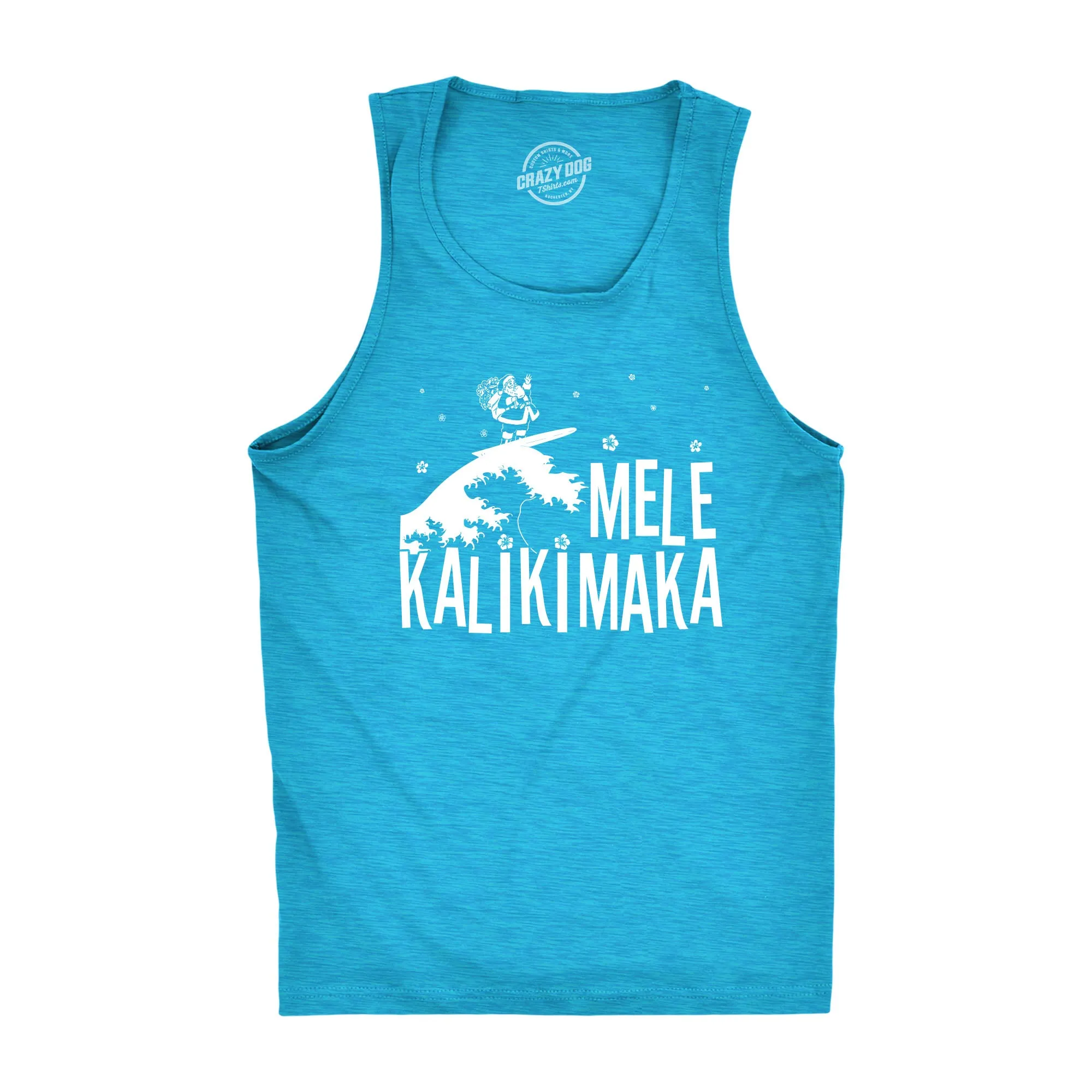 Mele Kalikimaka Men's Tank Top sold by Crazy Dog T-Shirts