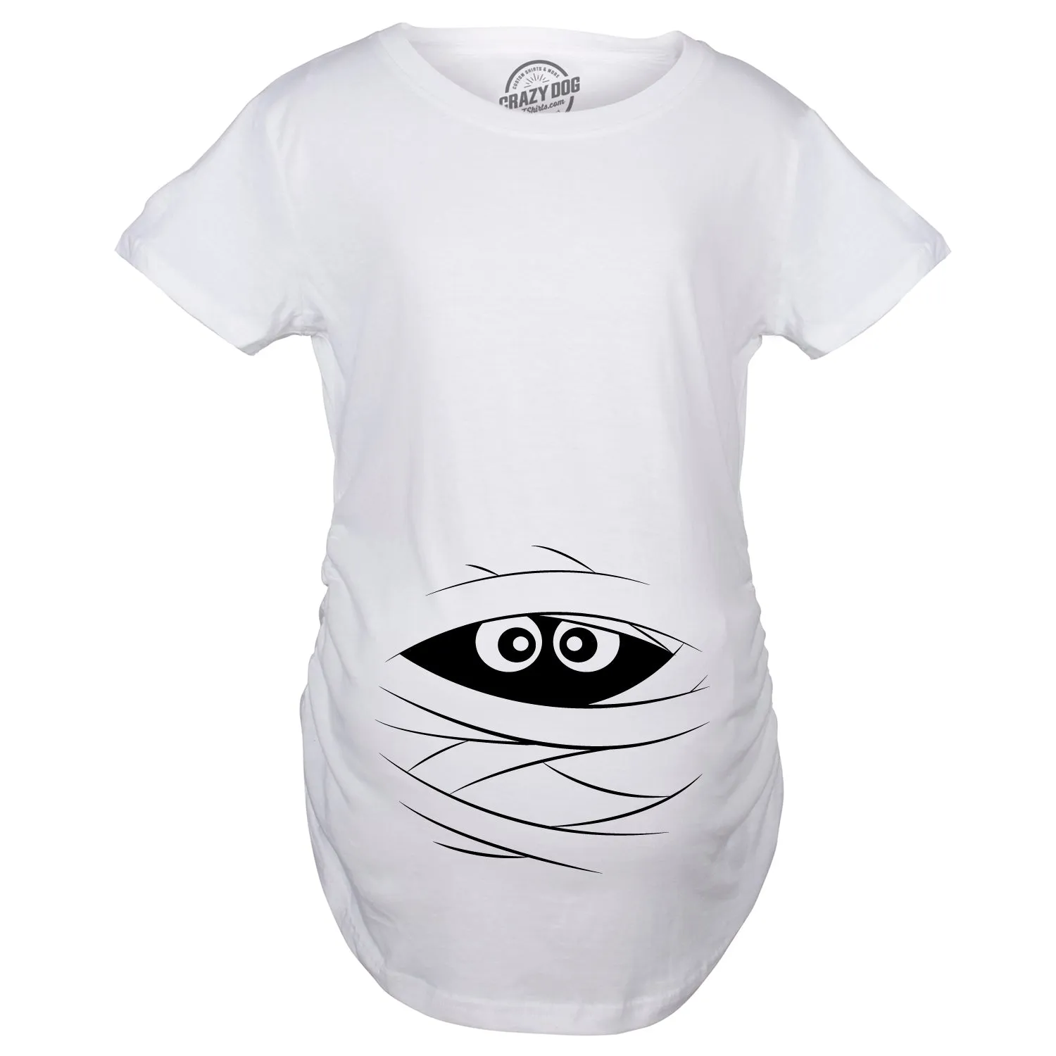 Peeking Mummy Maternity T Shirt sold by Crazy Dog T-Shirts product image thumbnail 2