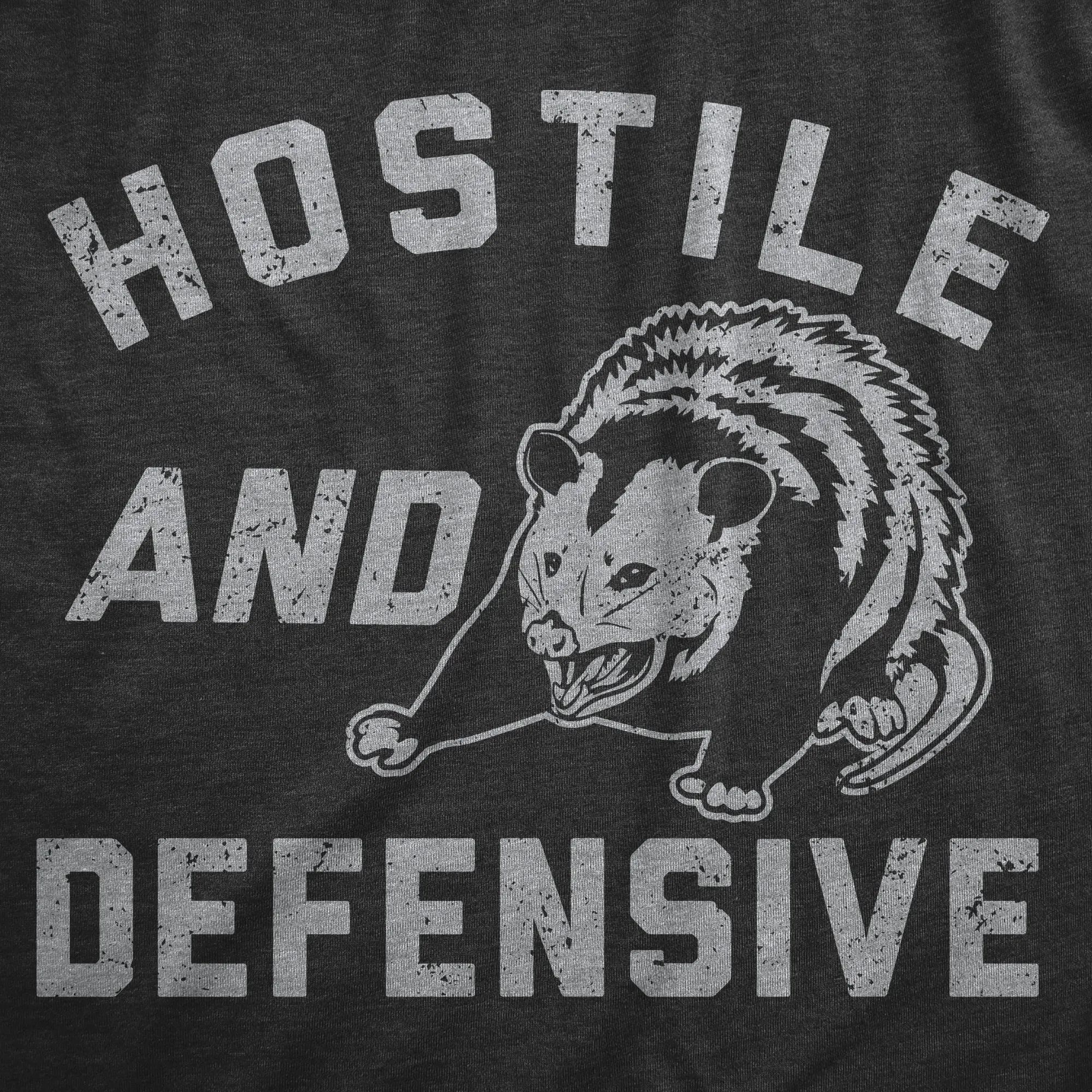 Hostile And Defensive Women's T Shirt sold by Crazy Dog T-Shirts product image thumbnail 2