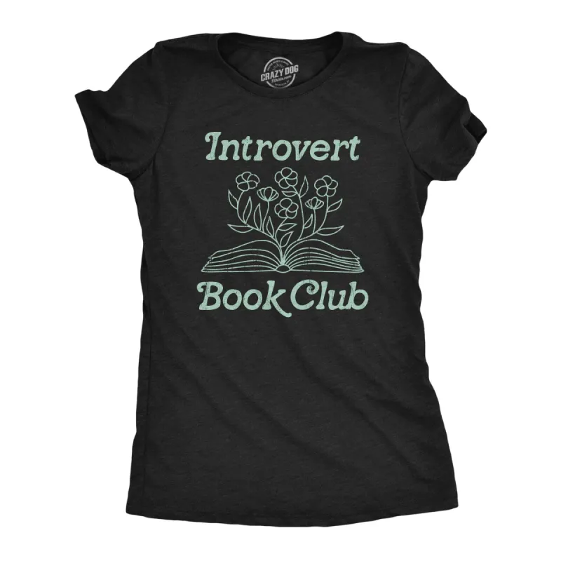 Introvert Book Club Women's T Shirt sold by Crazy Dog T-Shirts