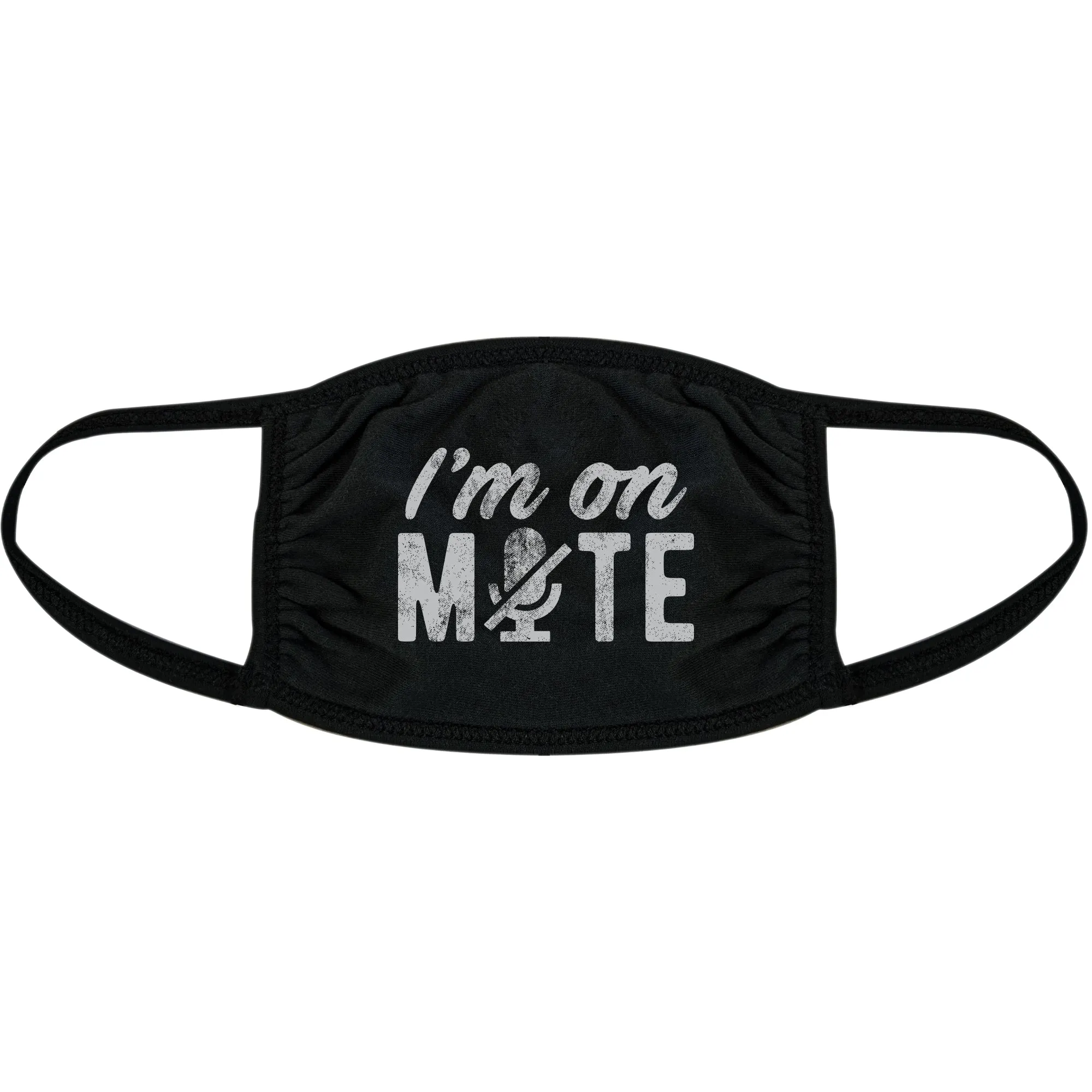 I'm On Mute Face Mask Mask sold by Crazy Dog T-Shirts