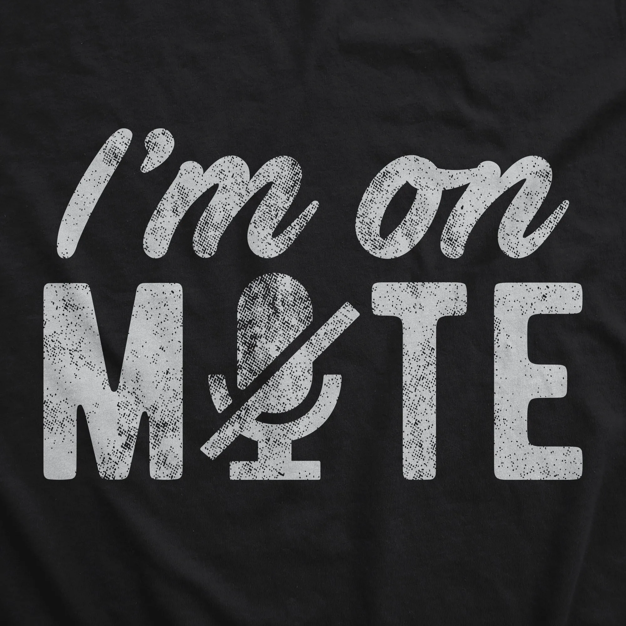 I'm On Mute Face Mask Mask sold by Crazy Dog T-Shirts product image thumbnail 2