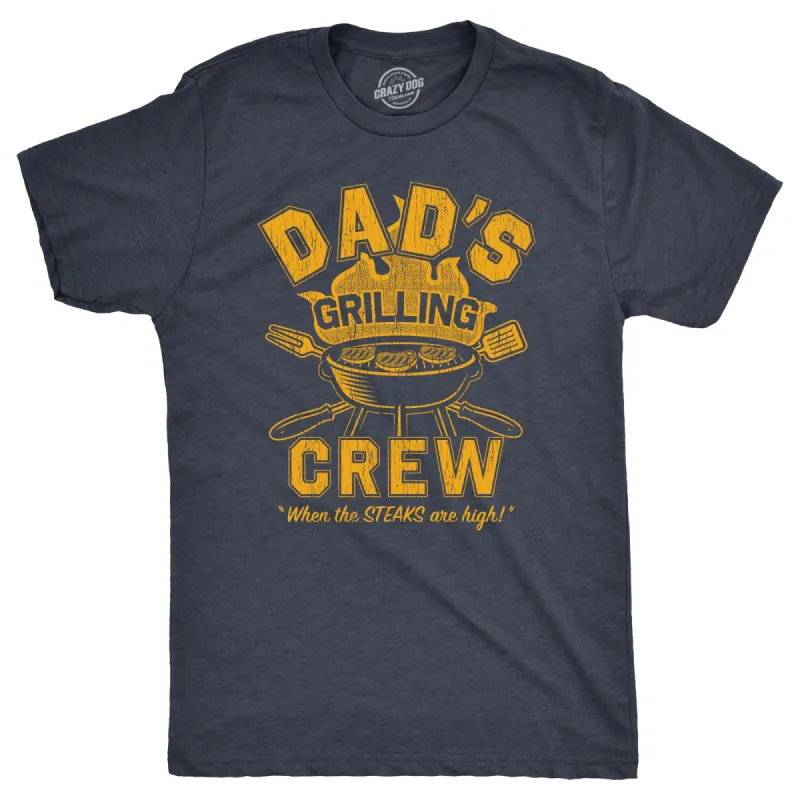 Dads Grilling Crew Men's T Shirt sold by Crazy Dog T-Shirts