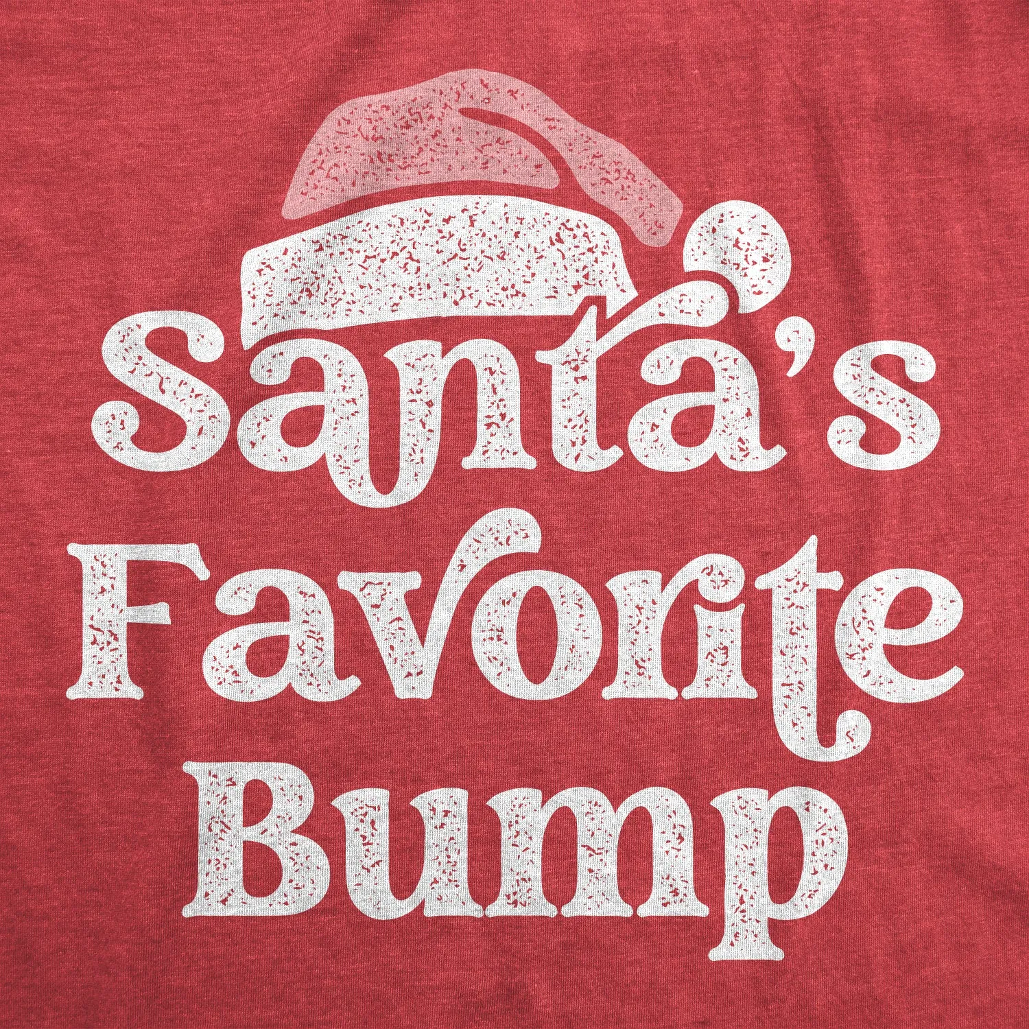 Santa's Favorite Bump Maternity T Shirt sold by Crazy Dog T-Shirts product image thumbnail 2