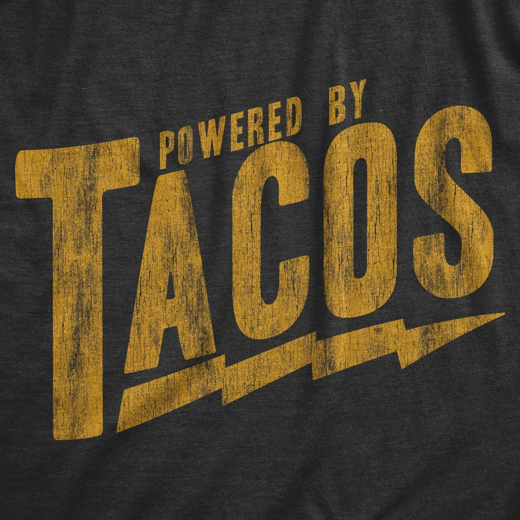 Powered By Tacos Men's T Shirt sold by Crazy Dog T-Shirts product image thumbnail 2