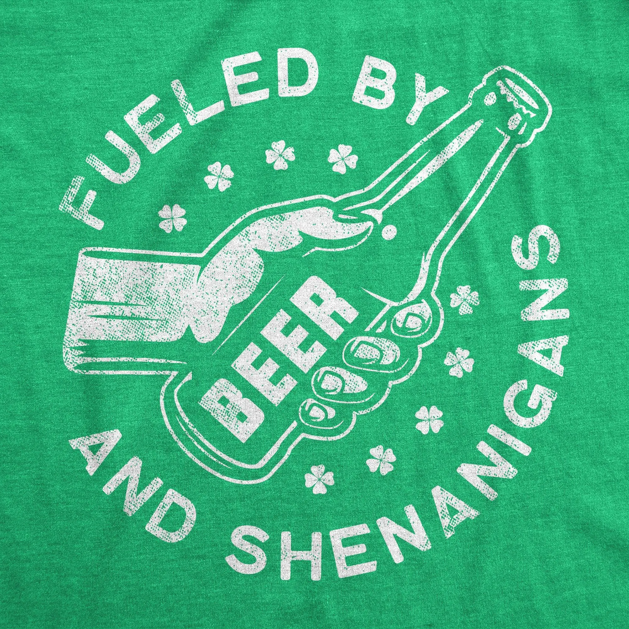 Fueled By Beer And Shenanigans Men's T Shirt sold by Crazy Dog T-Shirts product image thumbnail 2