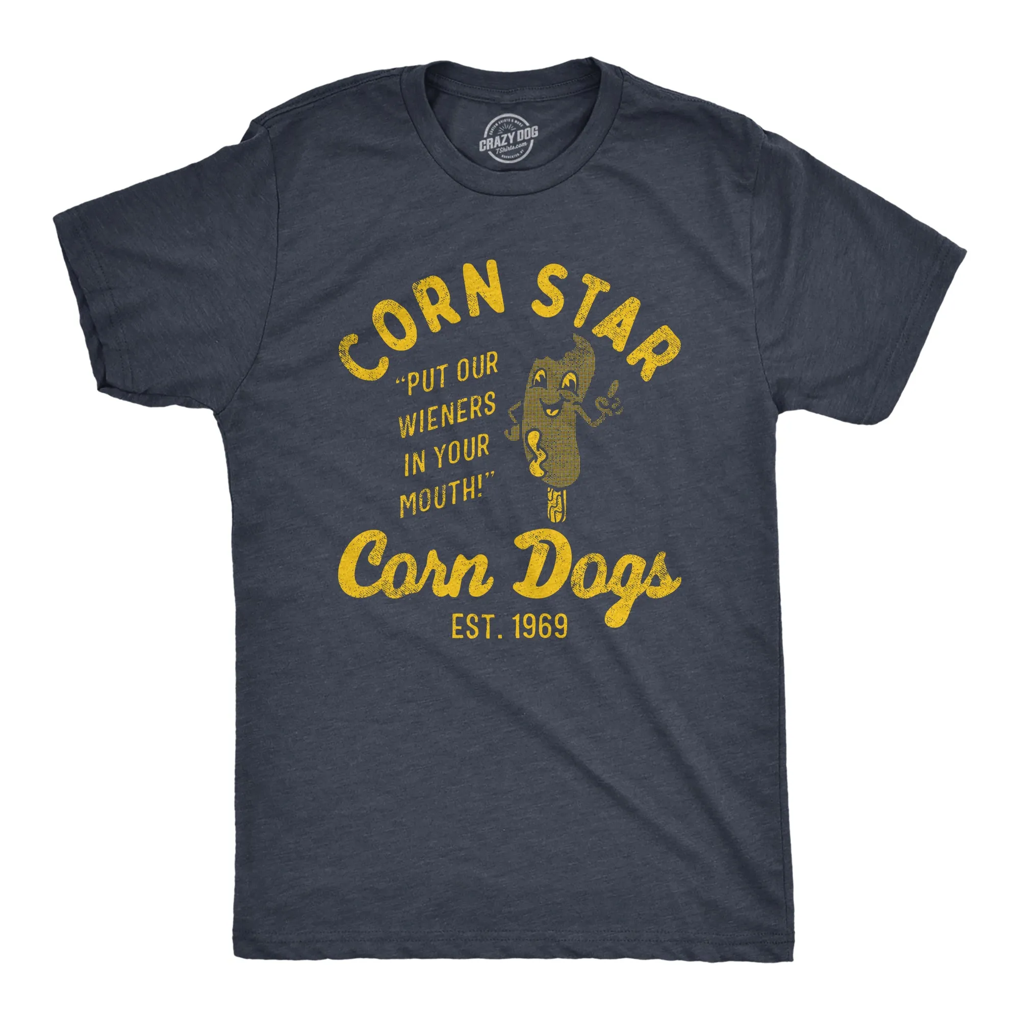 Corn Star Corn Dogs Men's T Shirt sold by Crazy Dog T-Shirts