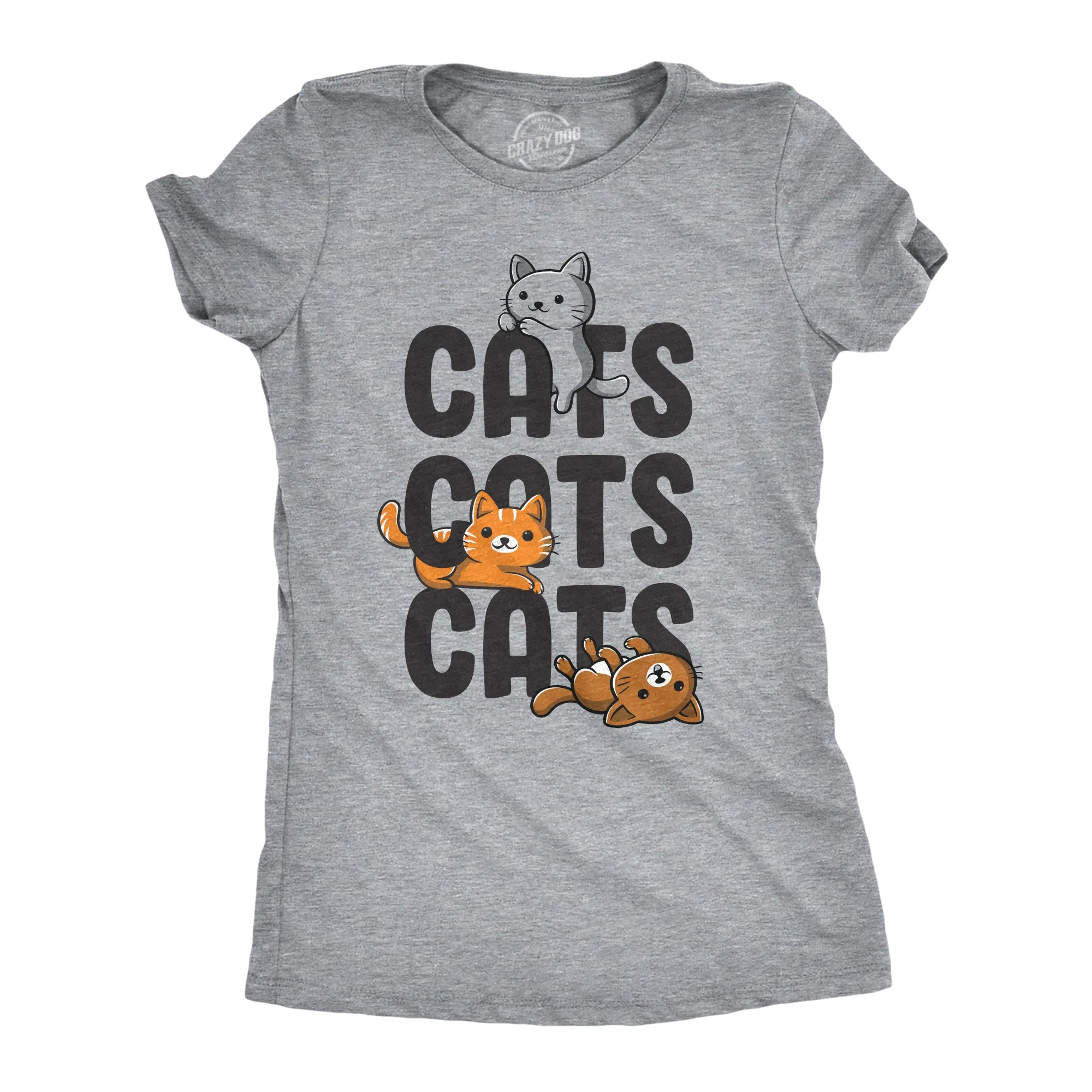 Cats Cats Cats Women's T Shirt sold by Crazy Dog T-Shirts