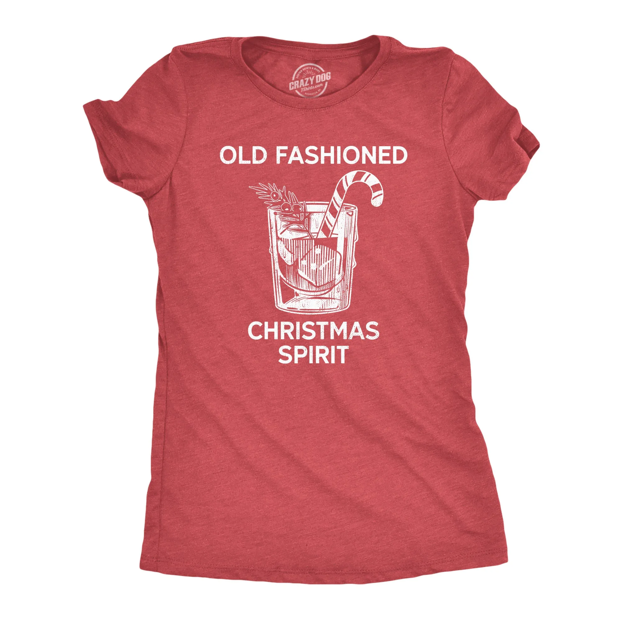 Old Fashioned Christmas Spirit Women's T Shirt sold by Crazy Dog T-Shirts