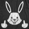 Bunny Flipping The Bird Men's T Shirt sold by Crazy Dog T-Shirts