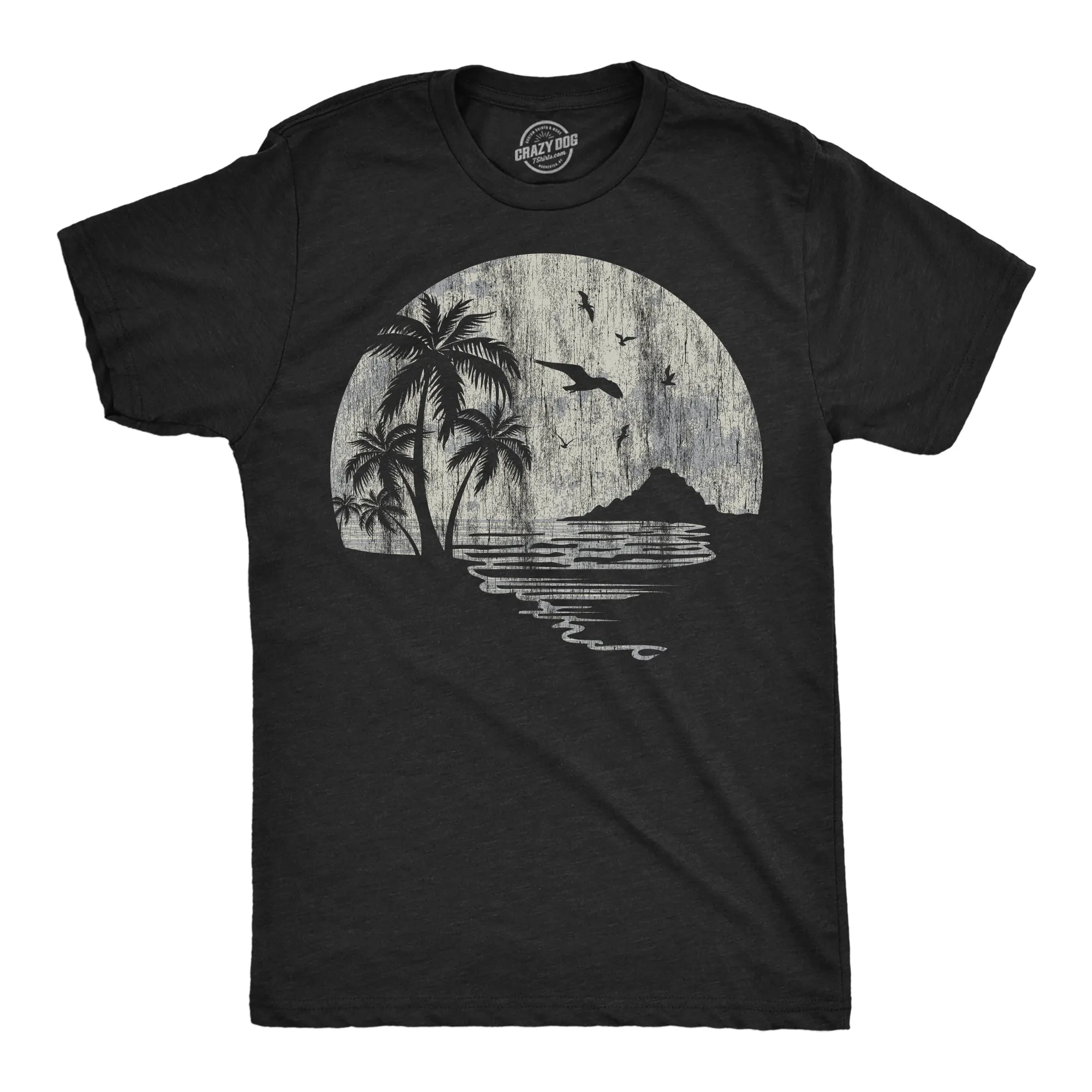 Moon Beach Men's T Shirt sold by Crazy Dog T-Shirts