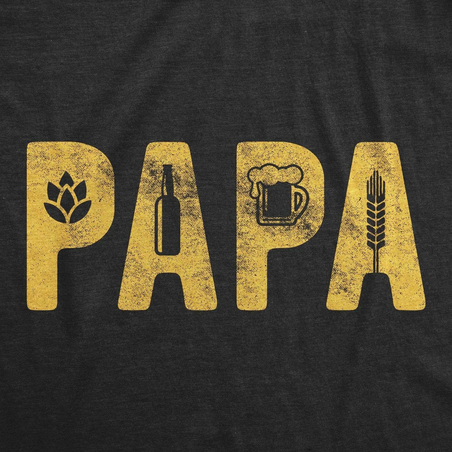 Papa Beer Men's T Shirt sold by Crazy Dog T-Shirts product image thumbnail 2