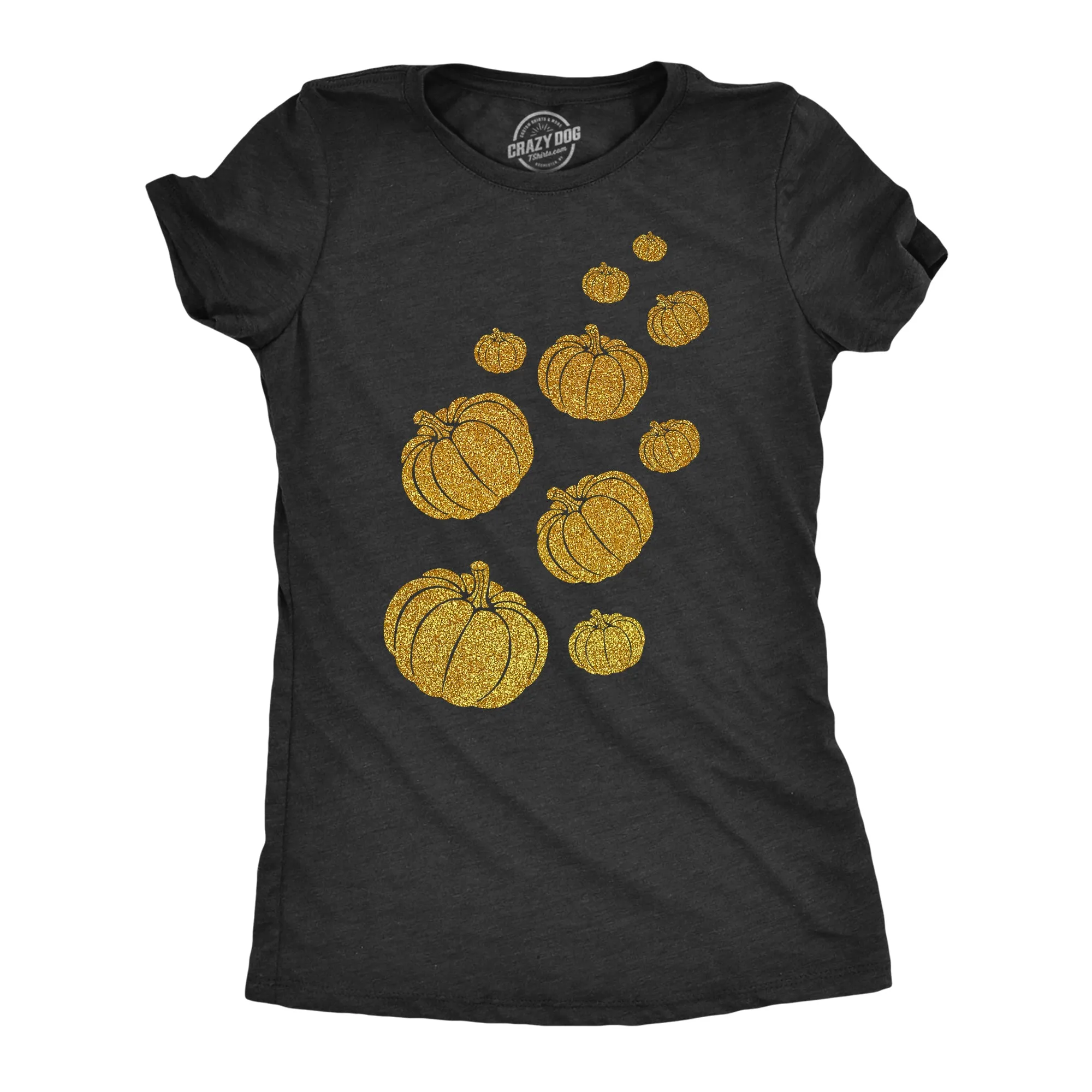 Glitter Pumpkins Women's T Shirt sold by Crazy Dog T-Shirts