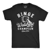 Binge Watching Champion Men's T Shirt sold by Crazy Dog T-Shirts