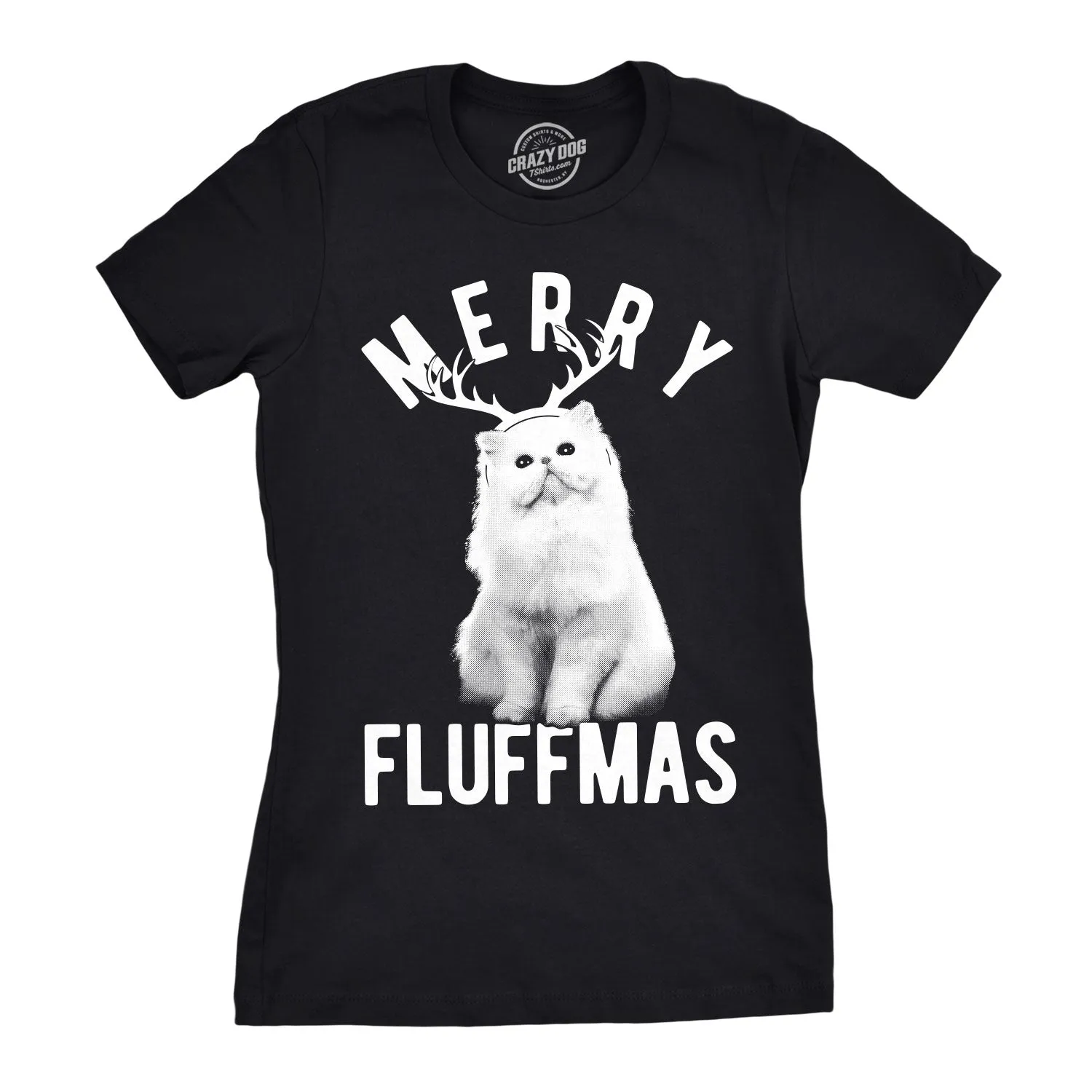 Merry Fluffmas Women's T Shirt sold by Crazy Dog T-Shirts