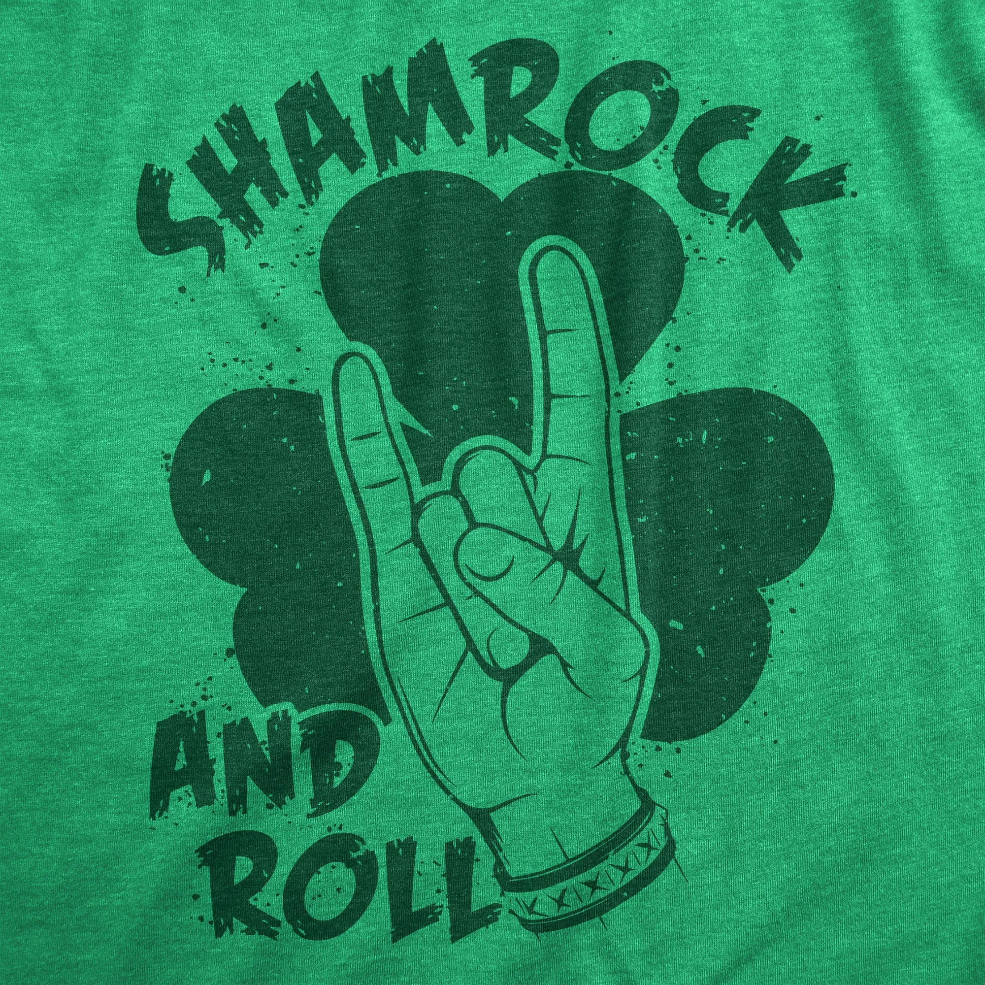 Shamrock And Roll Women's T Shirt sold by Crazy Dog T-Shirts product image thumbnail 2