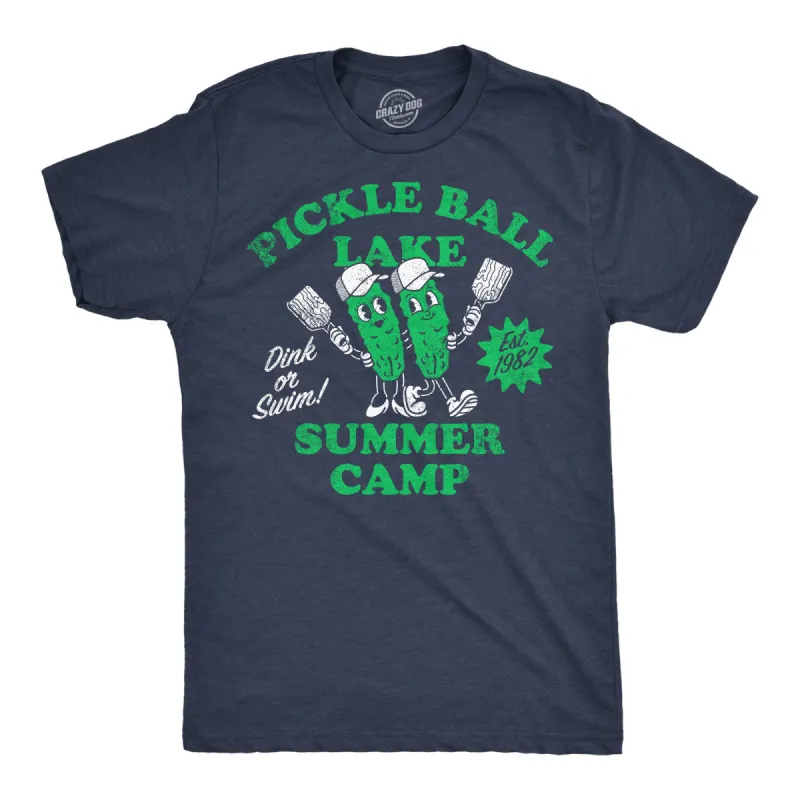 Pickleball Lake Summer Camp Men's T Shirt sold by Crazy Dog T-Shirts