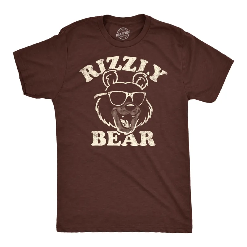 Rizzly Bear Men's T Shirt sold by Crazy Dog T-Shirts