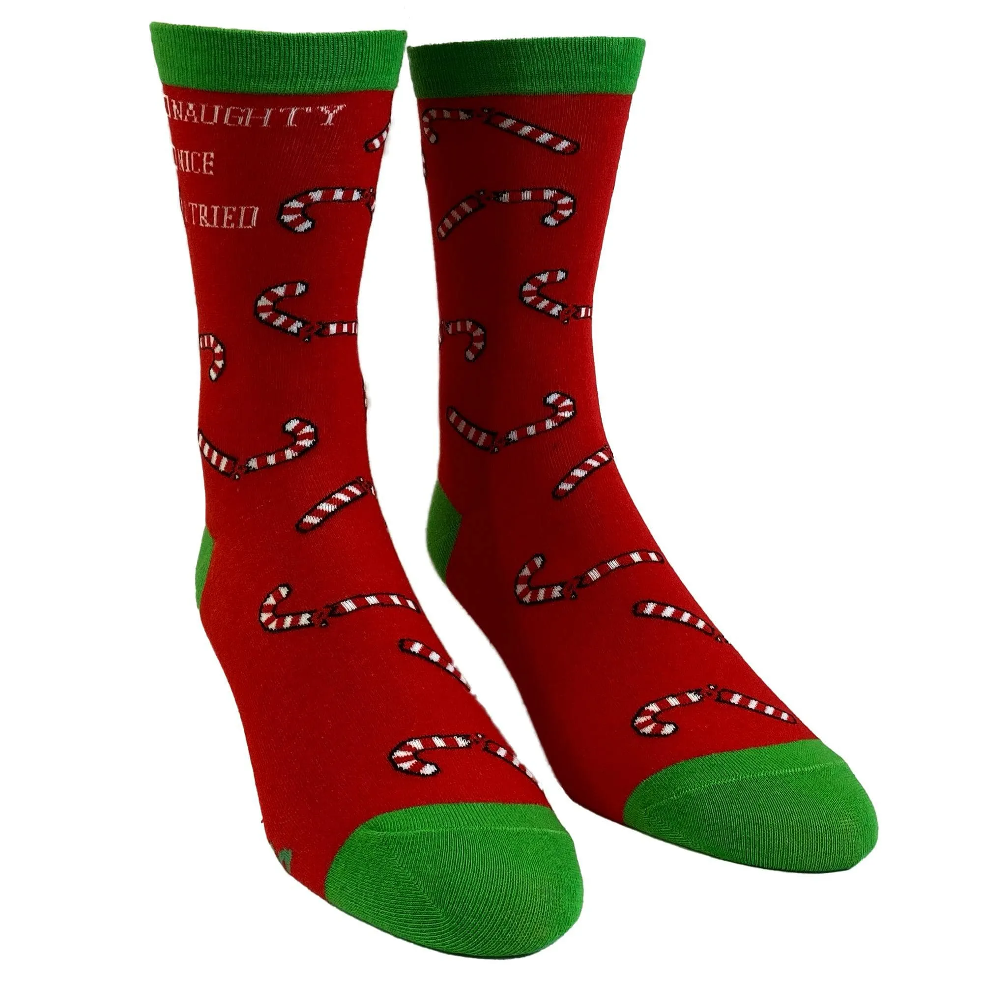 Mens Naughty Nice I Tried Socks sold by Crazy Dog T-Shirts product image thumbnail 2