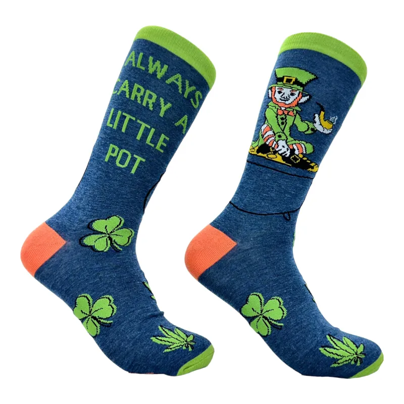 Women's I Always Carry A Little Pot Socks sold by Crazy Dog T-Shirts