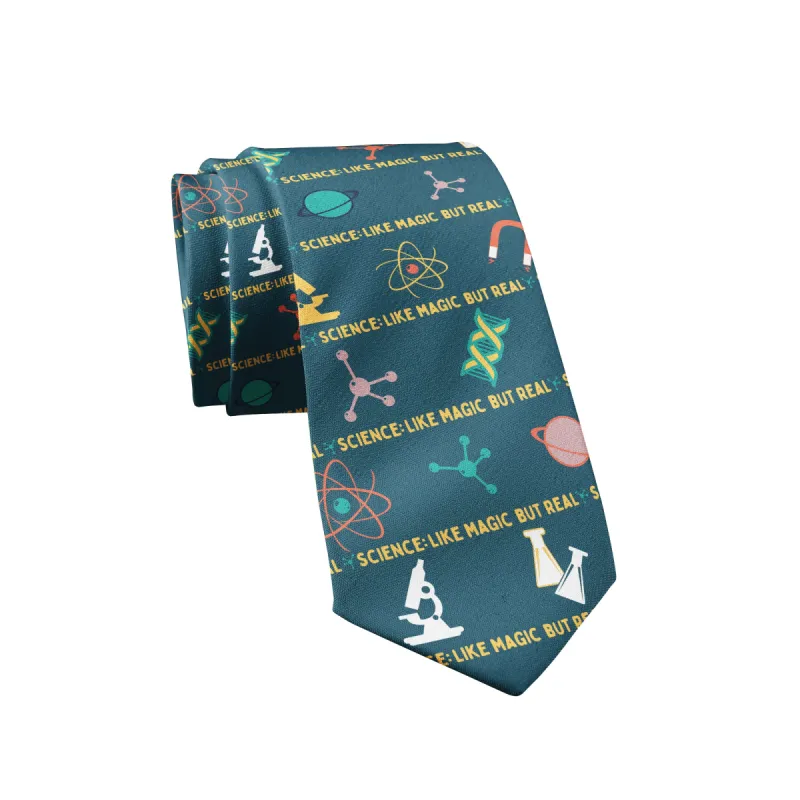 Science Like Magic But Real Neck Tie Tie sold by Crazy Dog T-Shirts