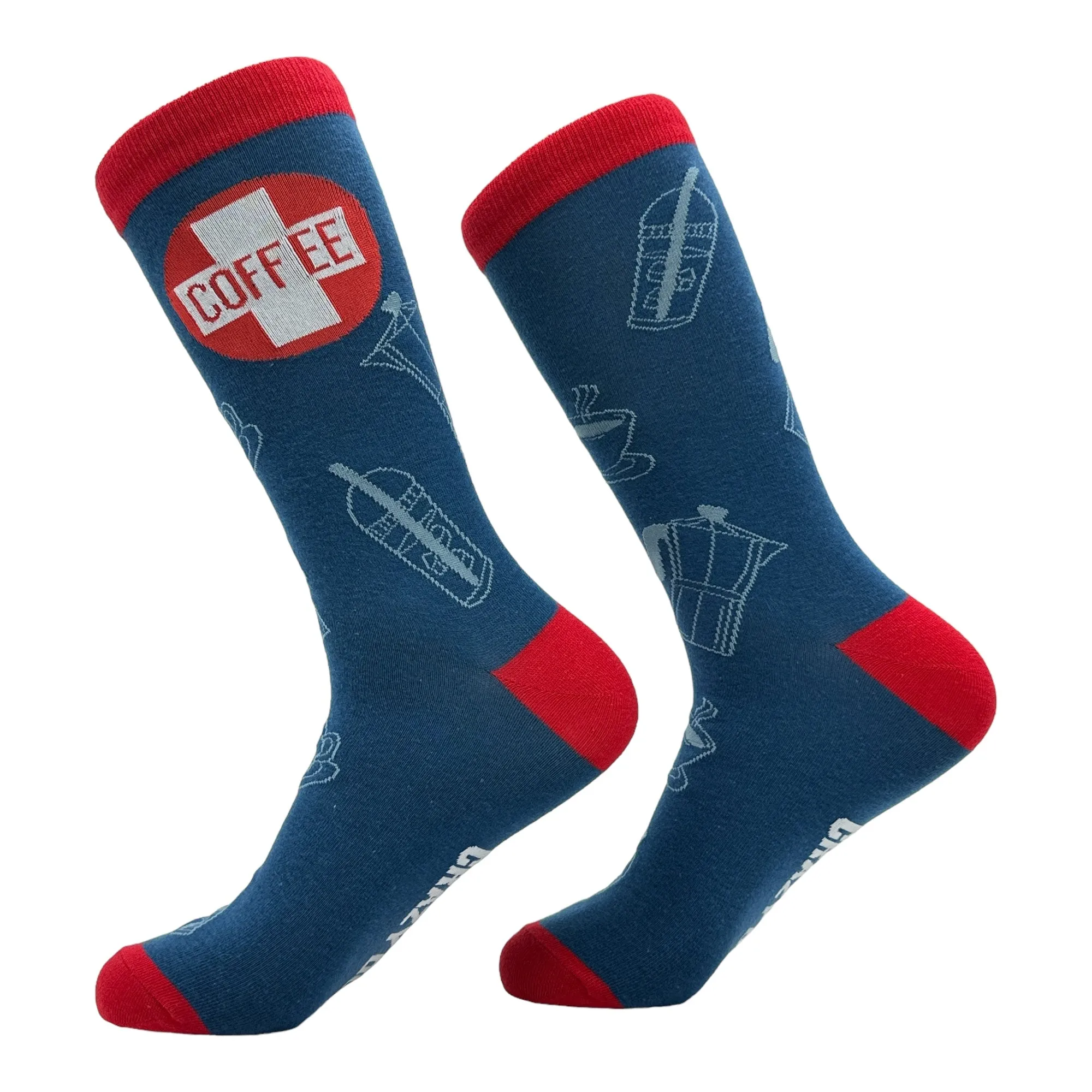 Men's Coffee First Aid Socks sold by Crazy Dog T-Shirts product image thumbnail 2
