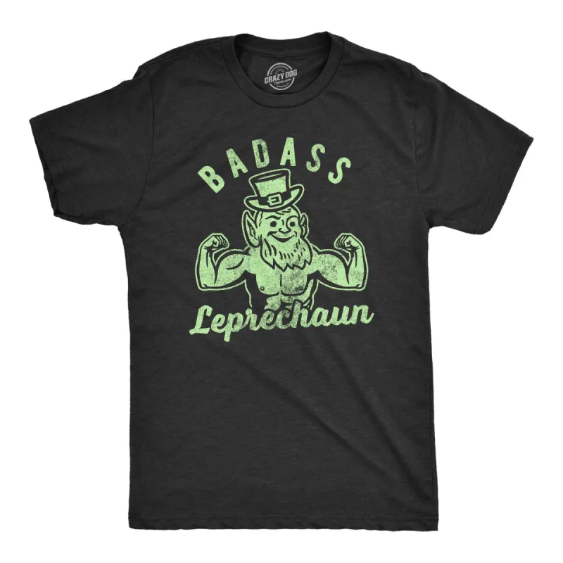 Badass Leprechaun Men's T Shirt sold by Crazy Dog T-Shirts