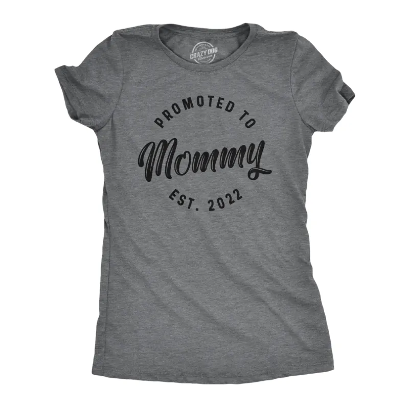 Promoted To Mommy 20XX Women's T Shirt sold by Crazy Dog T-Shirts