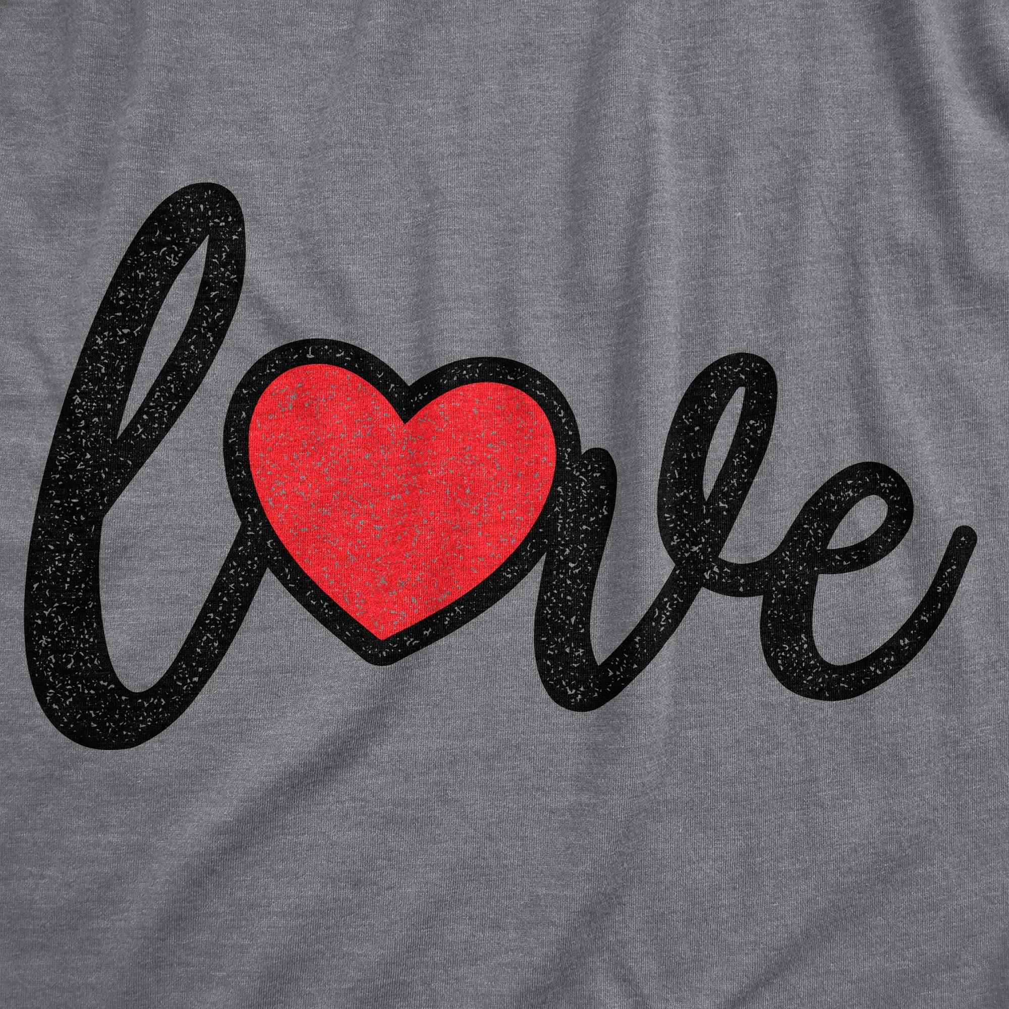 Love Heart Script Women's T Shirt sold by Crazy Dog T-Shirts product image thumbnail 2