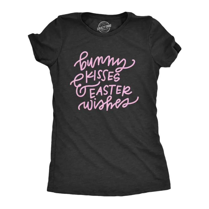 Bunny Kisses And Easter Wishes Women's T Shirt sold by Crazy Dog T-Shirts