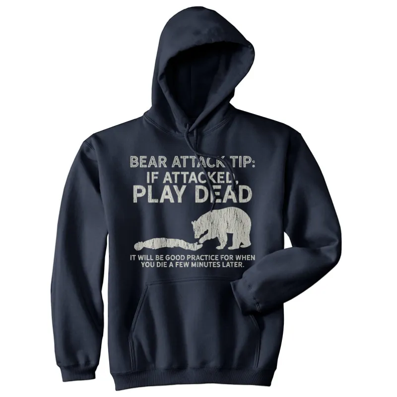Bear Attack Tip Hoodie sold by Crazy Dog T-Shirts