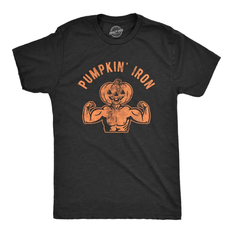 Pumpkin Iron Men's T Shirt sold by Crazy Dog T-Shirts