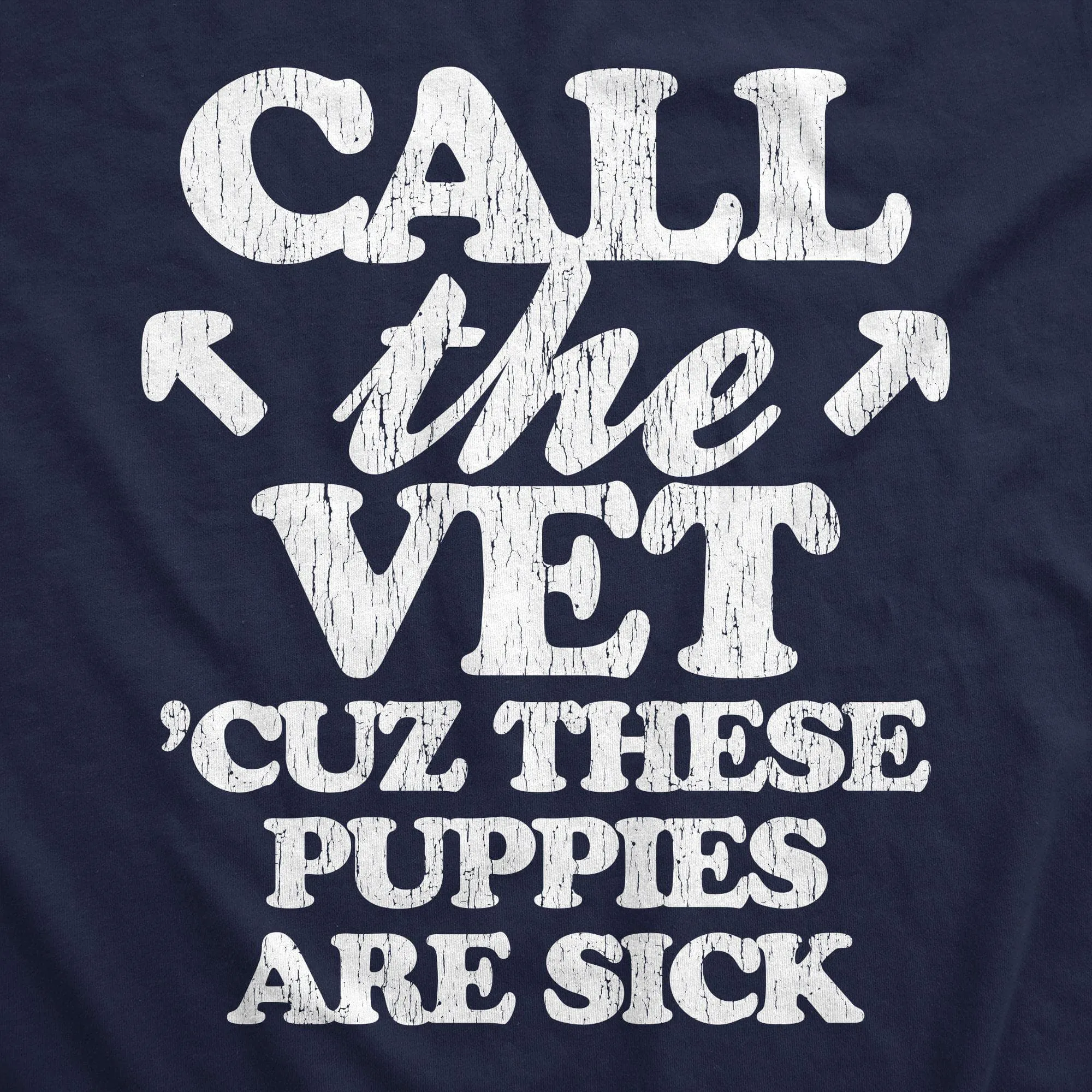 Call The Vet Cuz These Puppies Are Sick Men's Tank Top sold by Crazy Dog T-Shirts product image thumbnail 2