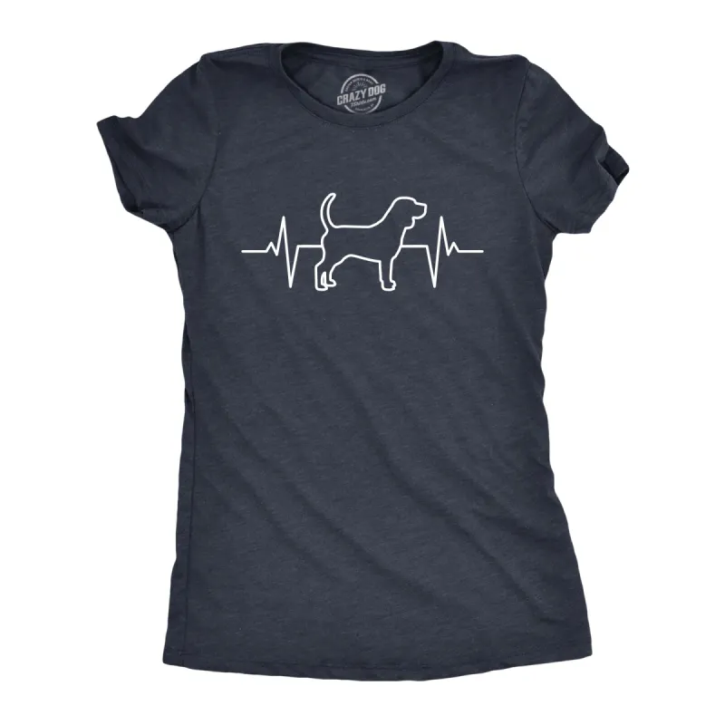 Dog Heart Beat Women's T Shirt sold by Crazy Dog T-Shirts